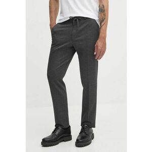 Karl Lagerfeld pantaloni barbati, culoarea gri, mulata, 544040.255056 imagine