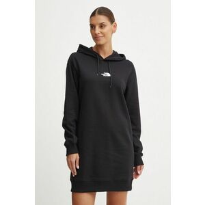 The North Face rochie din bumbac Zumu Hooded Dress culoarea negru, mini, oversize, NF0A89F8JK31 imagine