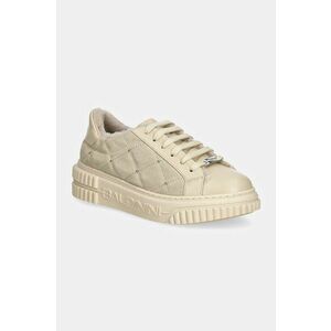 Baldinini sneakers din piele culoarea bej, D5B467A1VCRT imagine