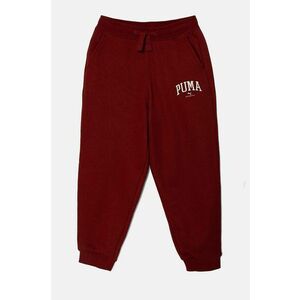 Puma pantaloni de trening pentru copii SQUAD Sweatpants culoarea bordo, cu imprimeu, 681781 imagine