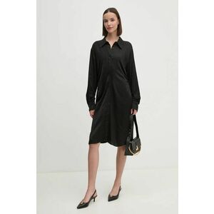 Dkny rochie culoarea negru, mini, evazati, D2G4A100 imagine