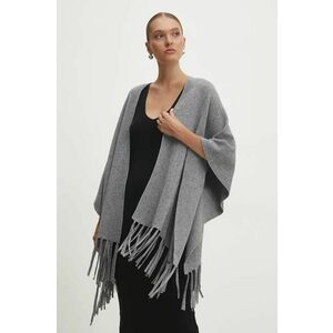 Answear Lab poncho culoarea gri, light imagine