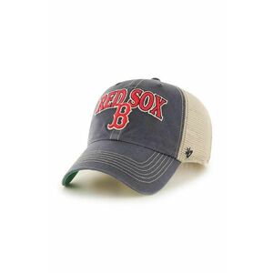 47 brand sapca MLB Boston Red Sox culoarea albastru marin, cu imprimeu, B-TSCLA02LAP-VN imagine