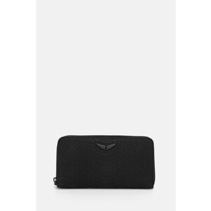 ZADIG&VOLTAIRE portofel de piele femei, culoarea negru, LWSG01085 imagine