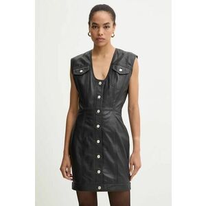 Moschino Jeans rochie culoarea negru, mini, mulata imagine