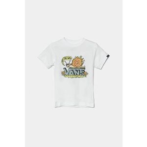 Vans tricou de bumbac pentru copii Sick Snaily culoarea alb, cu imprimeu, VN000JP8WHT1 imagine