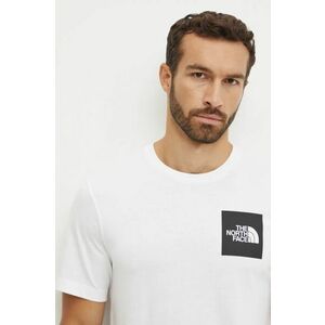 The North Face tricou Fine Tee barbati, culoarea alb, cu imprimeu, NF0A8A6MFN41 imagine