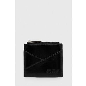 MM6 Maison Margiela portofel de piele femei, culoarea negru, SA6UI0015 imagine