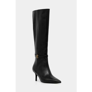 Kurt Geiger London ghete de piele Kensington Flexi Knee femei, culoarea negru, cu toc cui, 3538900109 imagine