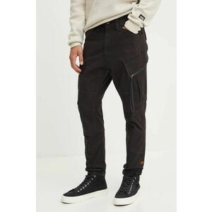 G-Star Raw pantaloni barbati, culoarea negru, cu fason cargo, D24307-D504 imagine