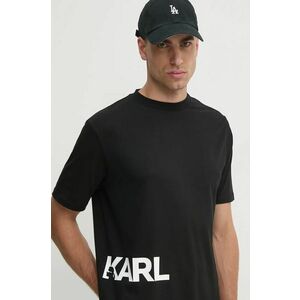 Karl Lagerfeld tricou din bumbac barbati, culoarea negru, cu imprimeu, 544225.755440 imagine