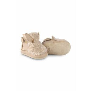 Donsje pantofi pentru bebelusi Richy Booties Fluffy Bunny culoarea bej, 1033808 imagine