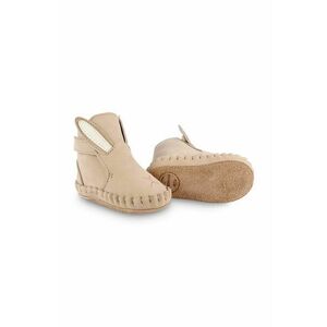 Donsje incaltaminte din piele pentru bebelusi Kapi Classic Booties Bunny culoarea bej, 1028002 imagine