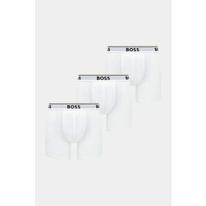 BOSS boxeri 3-pack barbati, culoarea alb, 50475282 imagine