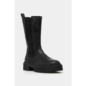 Steve Madden Ghete Chelsea de piele femei, culoarea negru, cu platformă imagine