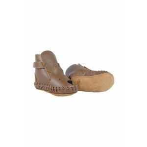 Donsje incaltaminte din piele pentru bebelusi Kapi Classic Booties Bear culoarea maro, 1028001 imagine