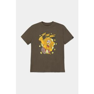 Vans tricou de bumbac pentru copii Waffle Man culoarea verde, cu imprimeu, VN000JP99JC1 imagine