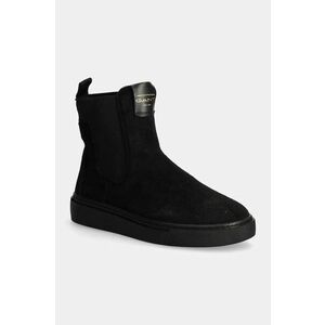 Gant botine din piele intoarsa Julice femei, culoarea negru, cu toc plat, 29553660 G00 imagine