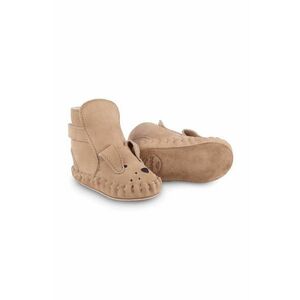 Donsje incaltaminte din piele pentru bebelusi Kapi Classic Booties Dog culoarea bej, 1028005 imagine