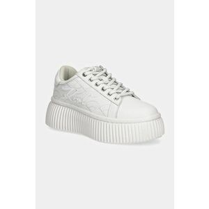 Karl Lagerfeld sneakers din piele KREEPER culoarea alb, KL42324A imagine