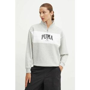 Puma bluza femei, culoarea gri, modelator, 681543 imagine