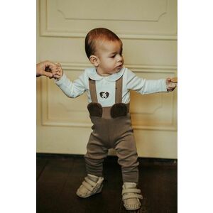 Donsje leggins bebe Sieffi Leggings Bear culoarea maro, neted, 3034601 imagine