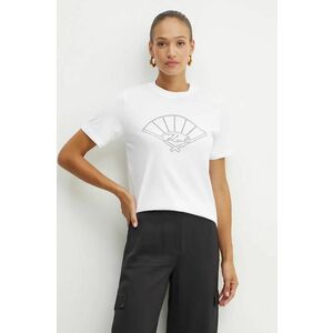 Karl Lagerfeld tricou din bumbac femei, culoarea alb, 246W1702 imagine