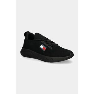 Tommy Jeans sneakers TJM RUNNER KNTITTED culoarea negru, EM0EM01510 imagine