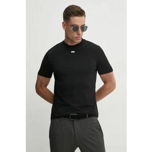 Karl Lagerfeld tricou barbati, culoarea negru, cu imprimeu, 542221.755034 imagine