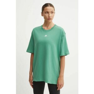 adidas Originals tricou din bumbac femei, culoarea verde, IY7323 imagine