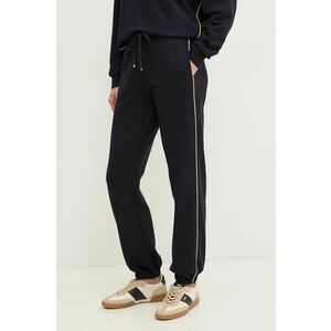 Max Mara Leisure pantaloni de trening culoarea albastru marin, neted, 2426786088600 imagine