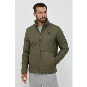 adidas geaca barbati, culoarea verde, de iarna imagine