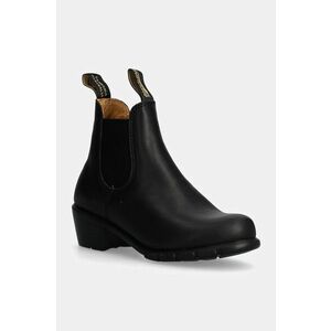 Blundstone ghete chelsea de piele 1671 BLACK femei, culoarea negru, cu toc drept imagine