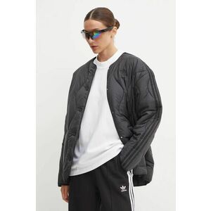 adidas Originals geaca Quilted Liner femei, culoarea negru, de tranzitie, JJ4353 imagine