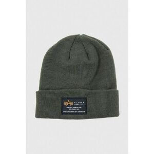 Alpha Industries căciulă Crew Beanie culoarea verde, din tesatura unia 128924.257-green imagine