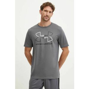 Under Armour tricou barbati, culoarea gri, modelator imagine