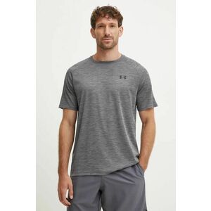 Under Armour tricou de antrenament Tech Textured culoarea gri, melanj imagine