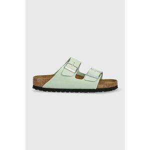 Birkenstock papuci din piele Arizona SFB femei, culoarea verde, 1024213 1024213-Matcha imagine