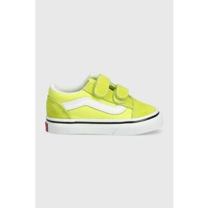 Vans tenisi copii TD Old Skool V CTHR MGRRS culoarea verde imagine