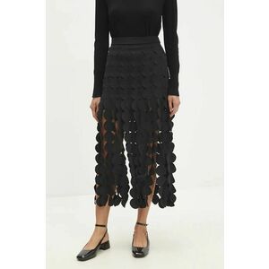 Answear Lab fusta culoarea negru, maxi, drept imagine