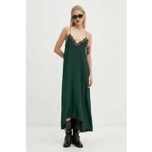 ZADIG&VOLTAIRE rochie de matase culoarea verde, maxi, evazati, WWDR01336 imagine