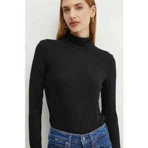 Weekend Max Mara longsleeve femei, culoarea negru, cu guler, 2425946042600 imagine