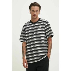 Dickies tricou din bumbac STEVENSVILLE barbati, culoarea negru, modelator, DK0A8642 imagine