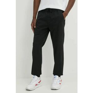 Hollister Co. pantaloni barbati, culoarea negru, KI330-4124 imagine