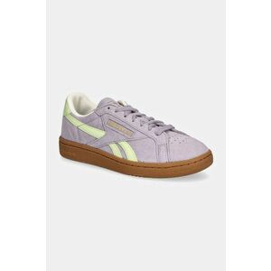 Reebok Classic sneakers din piele intoarsă Club C Grounds Uk culoarea violet, 100207963 imagine