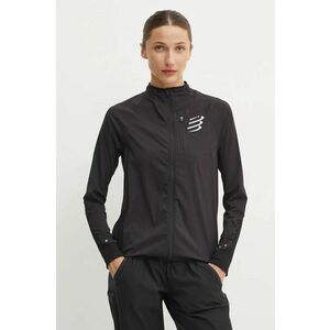 Compressport windbreaker Hurricane culoarea negru, de tranzitie, AJVW1429 imagine