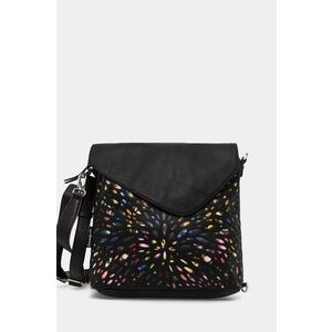 Desigual rucsac BLACKWELL JERSEY femei, culoarea negru, mare, modelator, 24WAKP13 imagine