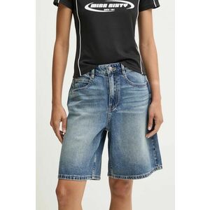 Miss Sixty pantaloni scurti jeans femei, high waist imagine