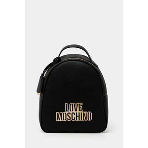 Love Moschino rucsac femei, culoarea negru, mic, cu imprimeu, JC4338PP0L imagine