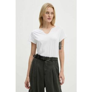 ZADIG&VOLTAIRE tricou din bumbac femei, culoarea alb, JWTN00450 imagine